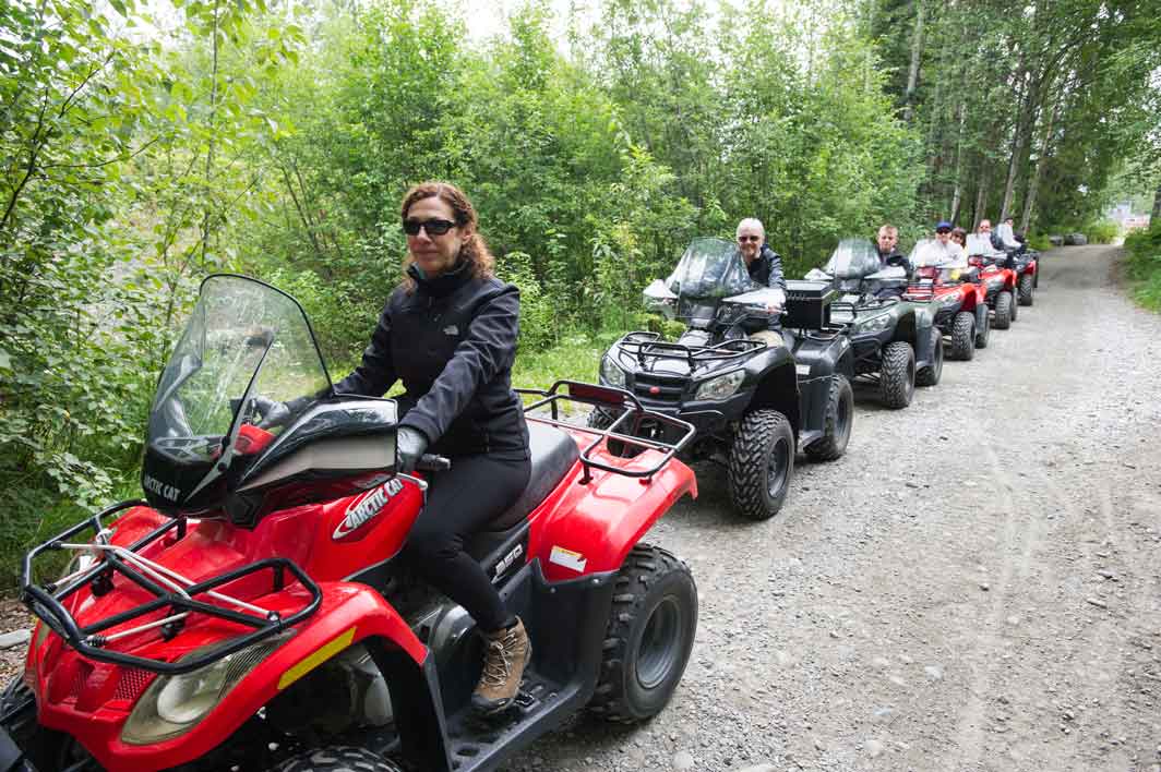 A great ride on an all terrain trail