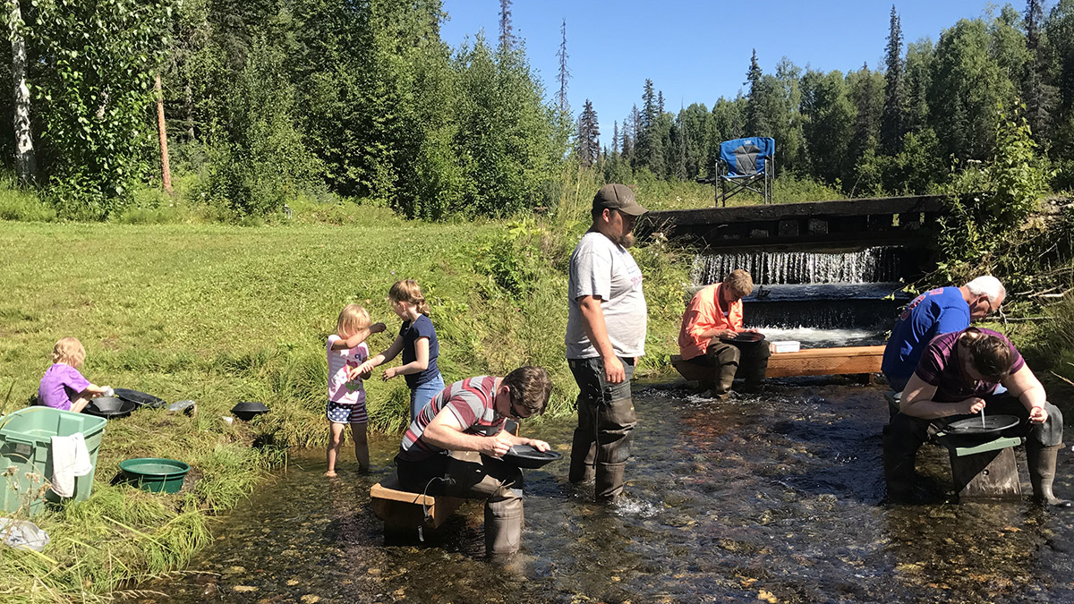 Gold panning