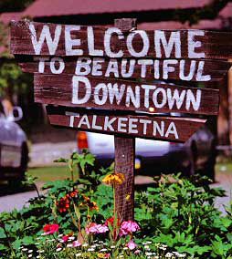 Talkeetna welcome sign